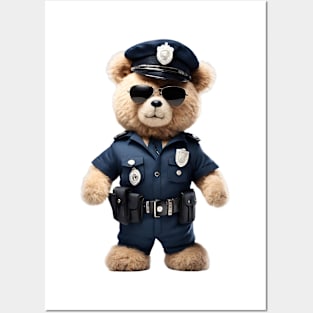 Police Officer Teddy Bear Posters and Art